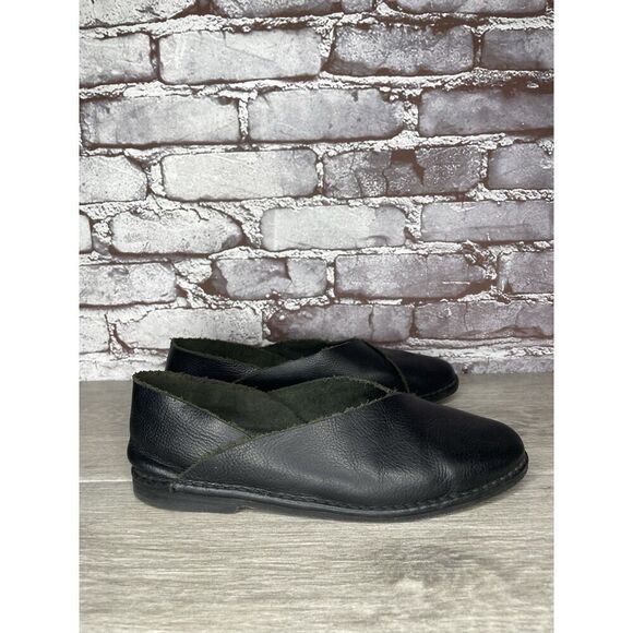 Petrucha Handmade Black Leather Slip On Casual Flats Shoes Women’s 41EU/10.5M US - Picture 11 of 16